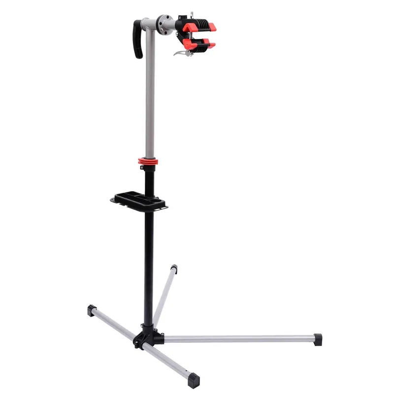 EasyComfort Cavalletto per Manutenzione Bici con Altezza Regolabile e Rotazione a 360°, 100x66x109-180cm