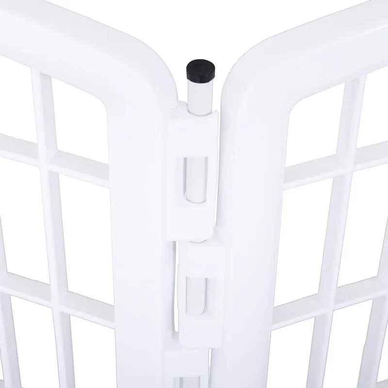EASYCOMFORT Recinto per Animali Domestici Animali Domestici PP Ф135 x 95A cm Bianco