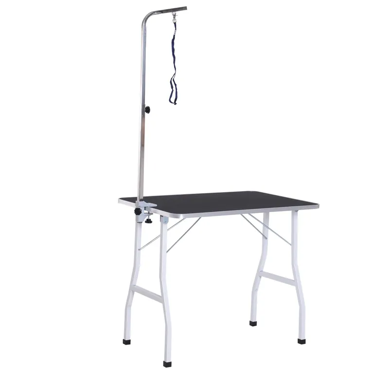 EASYCOMFORT Tavolo da Toelettatura e Tosatura per Cani e Gatti Pieghevole, 91.5x61.5x77cm