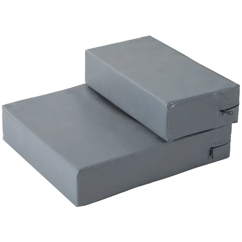 Easycomfort Scaletta per Cani Materassino 2 in 1 in PU e Gommapiuma 45x39x20cm Grigio