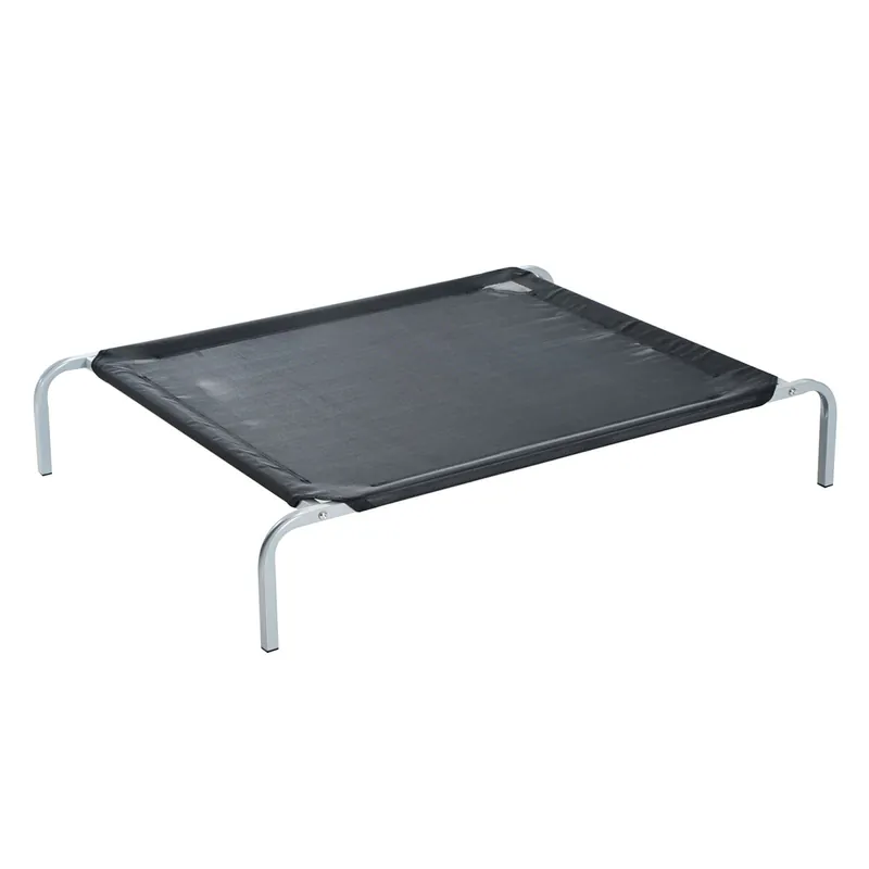 EASYCOMFORT Letto per Cani da Interno Esterno Cuccia Brandina 110L x 80Pcm fino 31.8kg Nera
