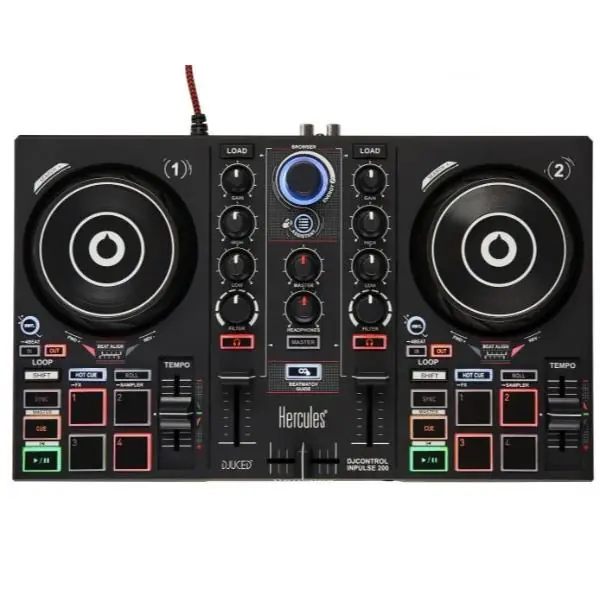 Hercules mixer DJCONTROL Inpulse 200 con 2 canali 1 usb 4780882