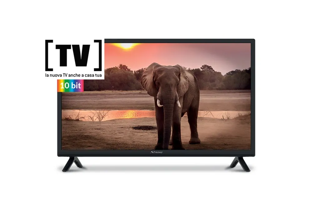 Strong Tv 32\\" HD Led Frequenza Di Aggiornamento 60Hz 2 HDMI 2 USB DVB-T2\\/C\\/S2 SRT 32HC4043 Colore Nero Classe Energetica F