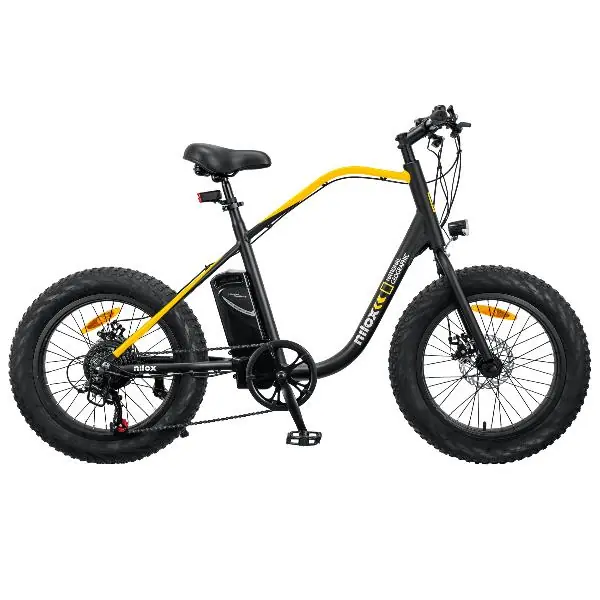 Electric Bike Nilox J3 National Geographic 30NXEB20VNG2V2 Ruote 20 FAT Cambio SHIMANO a 7 Marce Display LCD
