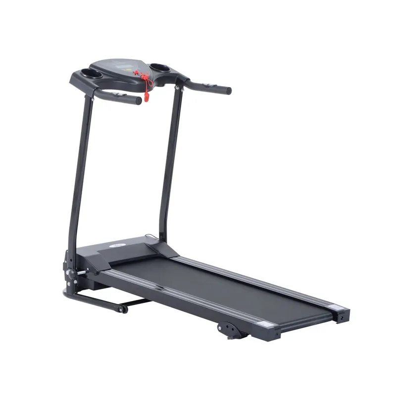 EASYCOMFORT Tapis Roulant Elettrico Tapirulan Salvaspazio con Schermo LCD Pieghevole per Allenamento a Casa Velocità 10km\\/h - Nero
