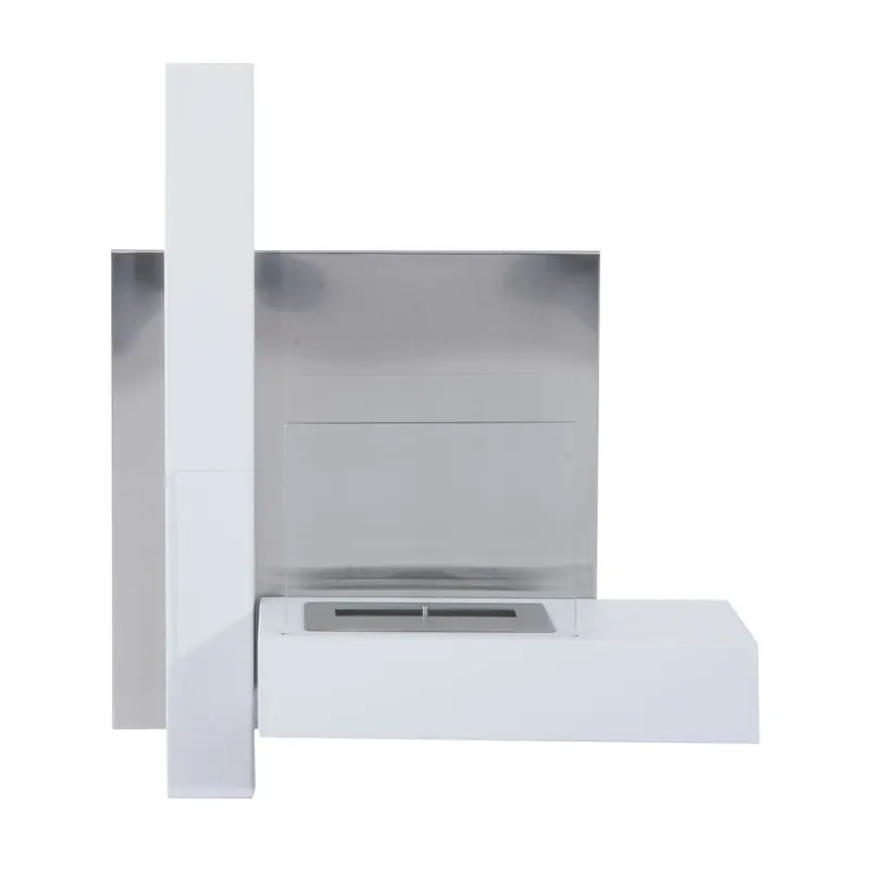 Easycomfort Caminetto a Bioetanolo Realizzato in Acciaio Inossidabile con 1 Serbatoio 0.9LT 75 x 22 x 63cm