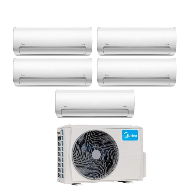 Climatizzatore Condizionatore Midea Penta Split Inverter serie MISSION PRO 9+9+9+12+18 con M5O-42FN8-Q R-32 Wi-Fi Optional 9000+9000+9000+12000+18000 - Novità