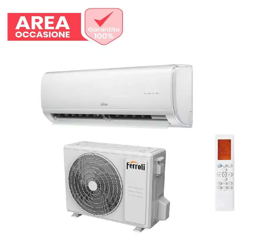 AREA OCCASIONI Climatizzatore Condizionatore Inverter Ferroli Giada S 12000 btu Wi-Fi Integrato Alexa e Google HOME