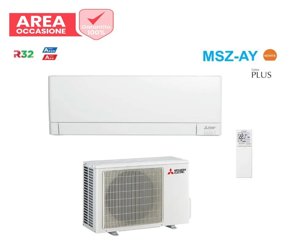 AREA OCCASIONI Climatizzatore Condizionatore Mitsubishi Electric Inverter Linea Plus serie MSZ-AY \\/ AP 12000 Btu MSZ-AY35VGKP + MUZ-AP35VG R-32 Wi-Fi Integrato