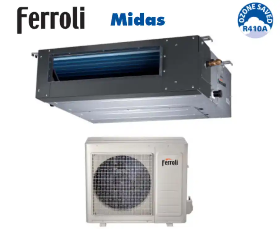 Climatizzatore Condizionatore Canalizzato Inverter Ferroli Serie Midas 18000 Btu 2C04920F R-32
