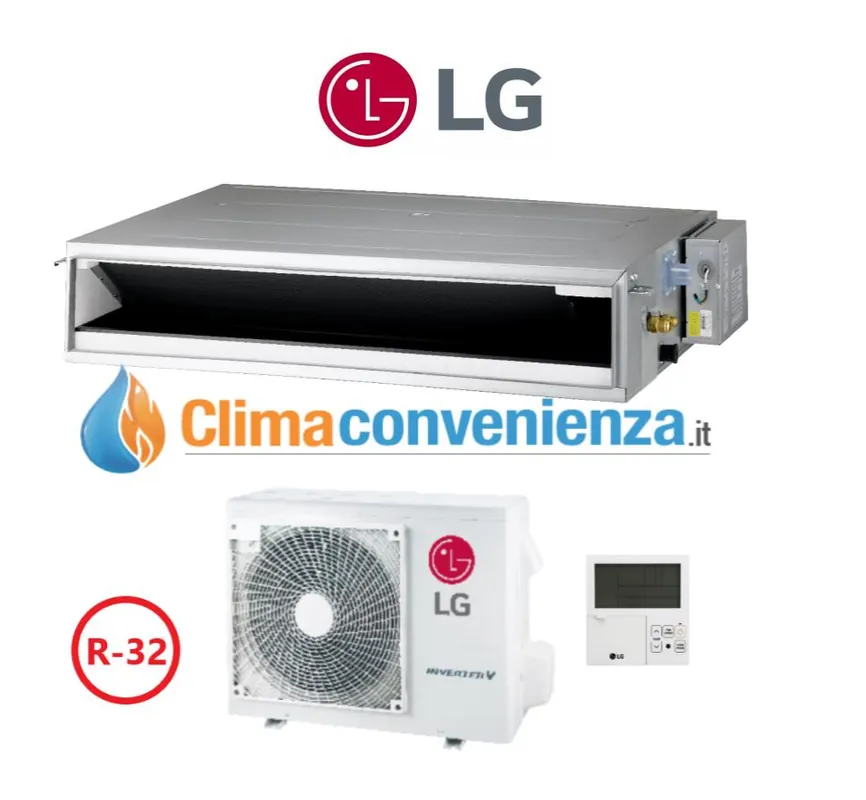 Climatizzatore Condizionatore LG Canalizzabile 9000 Btu CL09R N20 R-32 A+\\/A Wi-Fi Optional