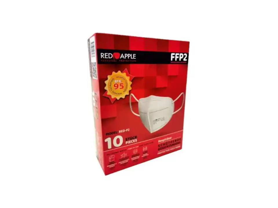 Confezione 10 mascherine ffp2, bianco