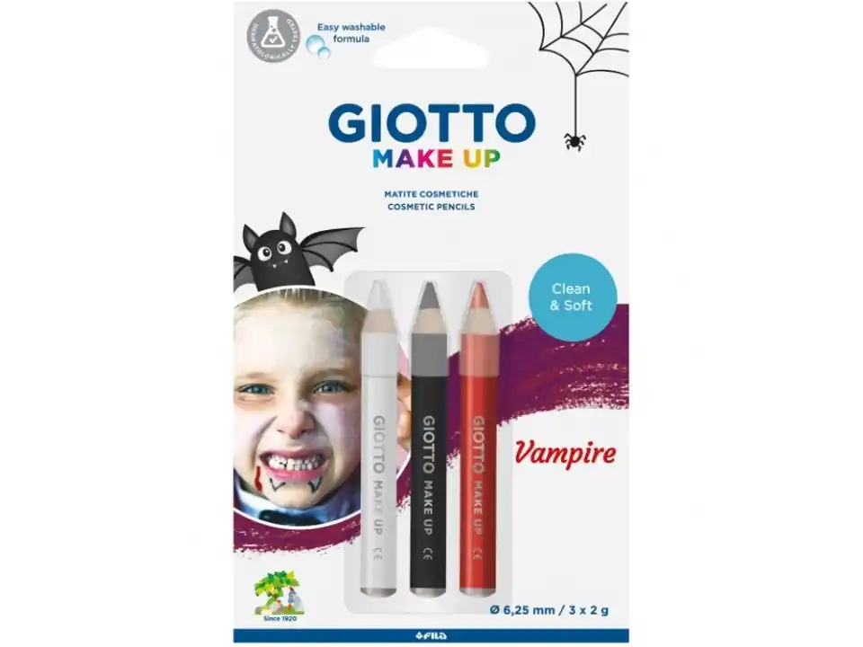 Blister 3 matite cosmetiche giotto make up vampire