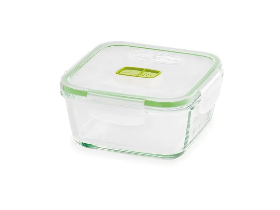 2 in 1, contenitore in vetro quadrato 0,8l