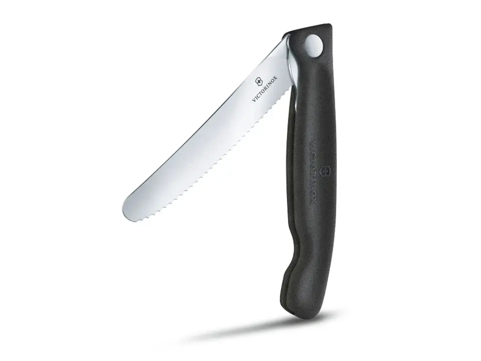 Swiss classic, coltello per verdure pieghevole nero
