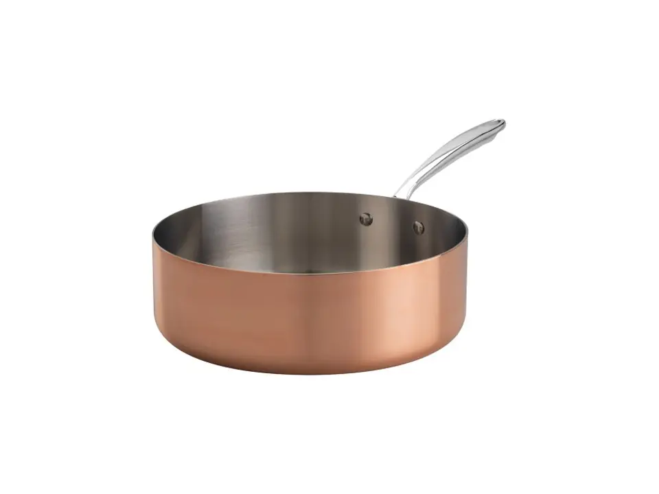 Casseruola 1907 copper 4 bassa in rame 2.5mm 1 manico - ø 20 cm