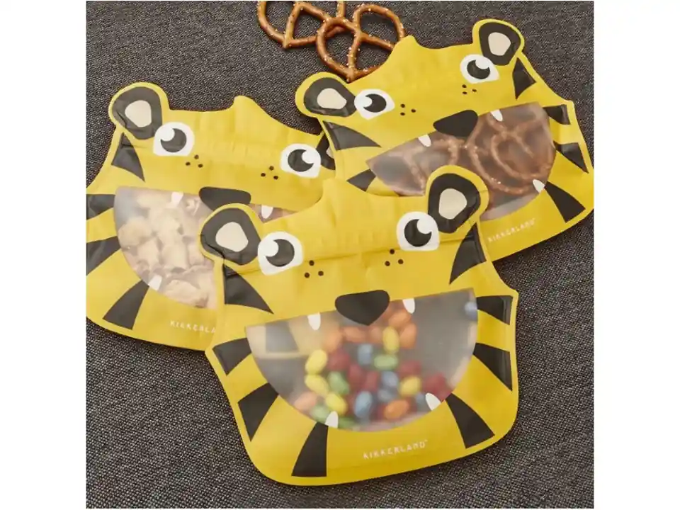 Set 3 sacchetti con cerniera tigre