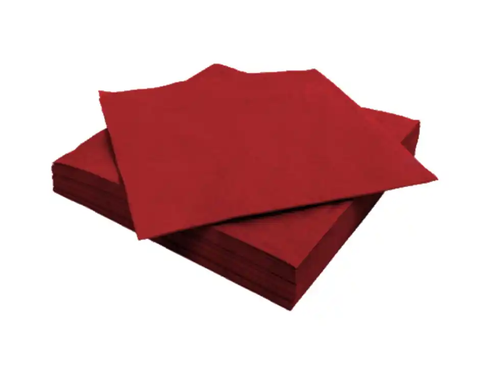 Linen, tovagliolo 40x40, bordeaux, 50 pz