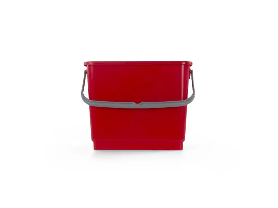 Secchio con manico, 4 litri, rosso