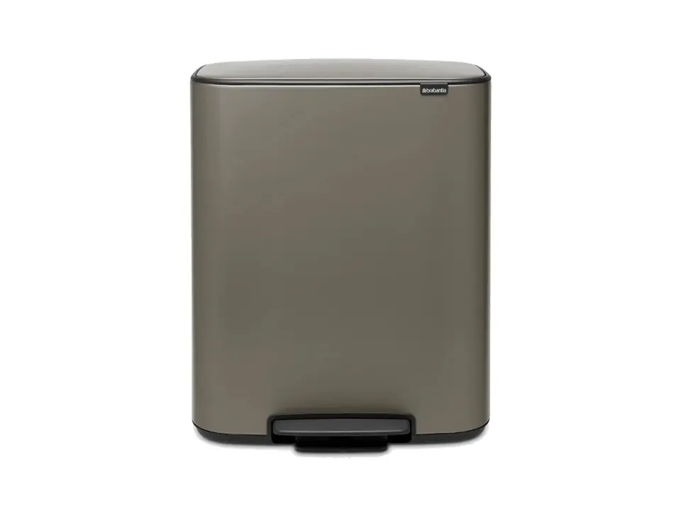 Bo pedal bin pattumiera 60 litri - platinum