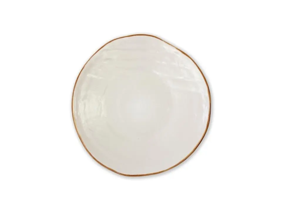 Mediterraneo, piatto dessert bianco 20 cm