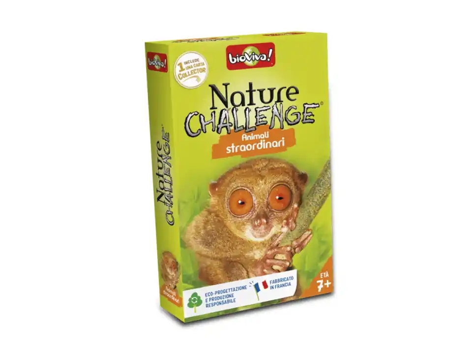 Nature challange, mazzo di carte, animali straordinari