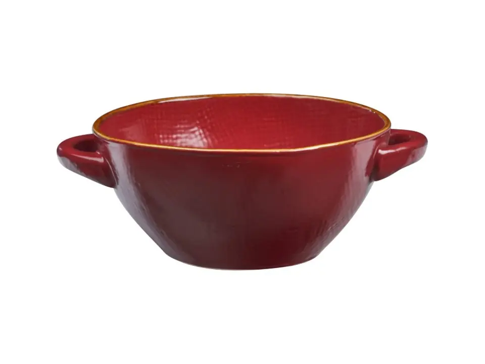 Mediterraneo, ciotola zuppa rosso 20x15