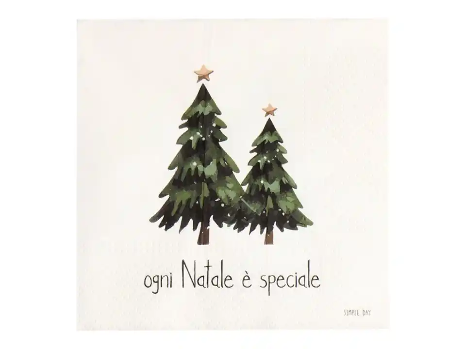 Set 20 tovaglioli in carta ogni natale è speciale