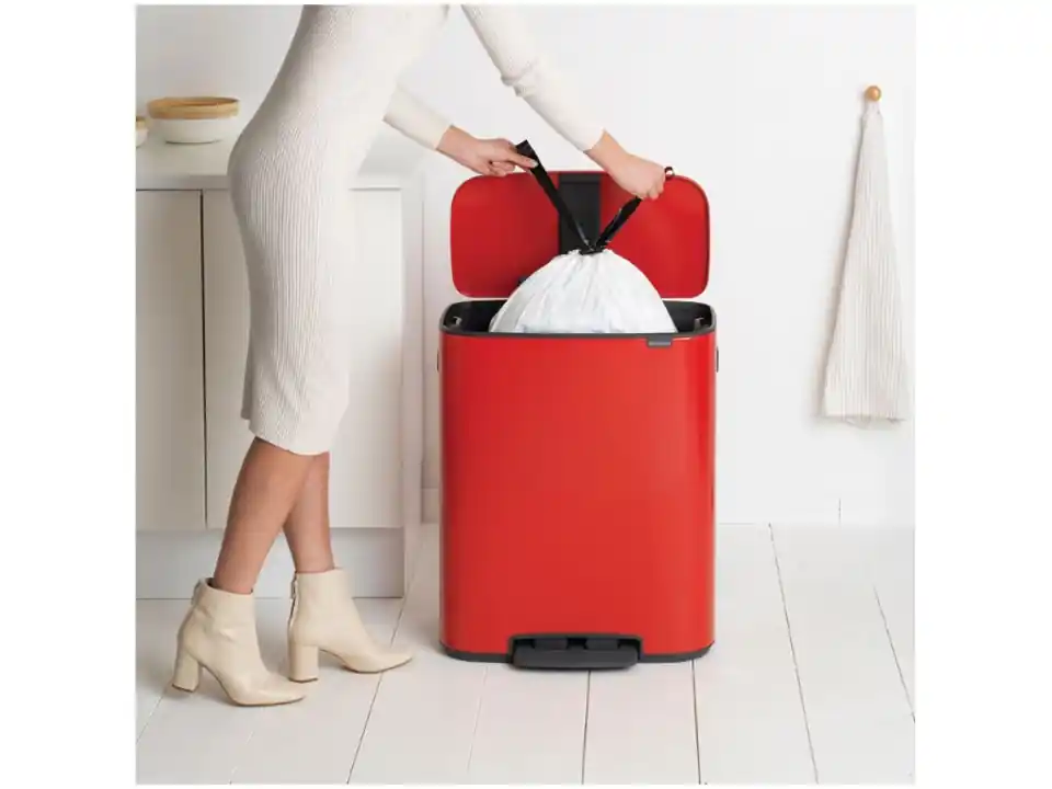 Bo pedal bin pattumiera 60 litri - passion red