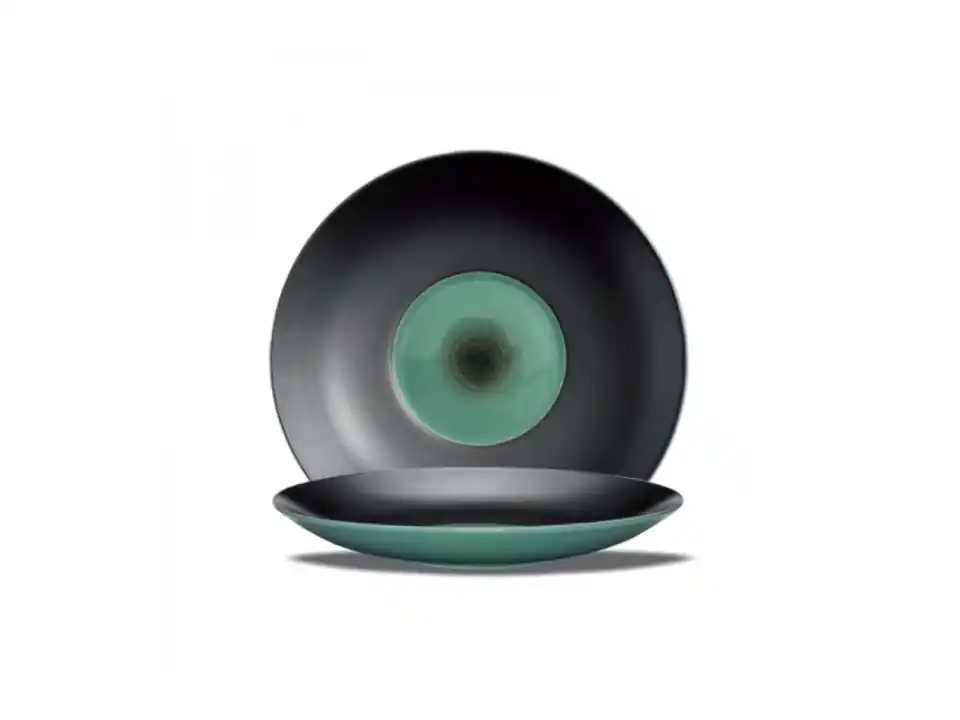 Ekate piatto presentazione verde opale ø 30,5 cm h. 4,5 cm