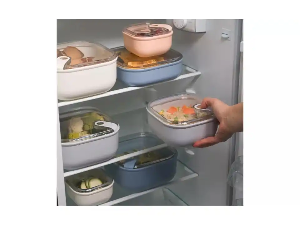 Pull box, set contenitori quadrati per alimenti sky