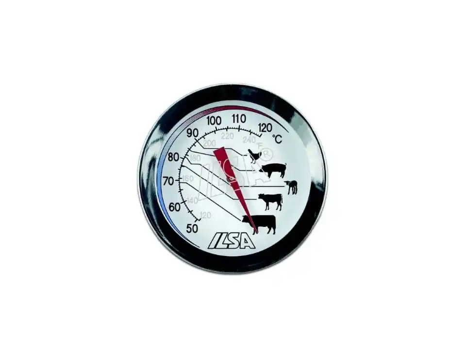 Termometro carne con sonda in acciaio inox 18/10 ilsa.