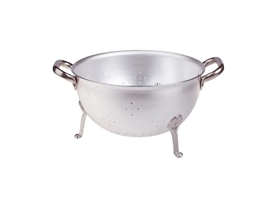 Colapasta a 3 piedi in alluminio 3mm 2 maniglie - 40 cm