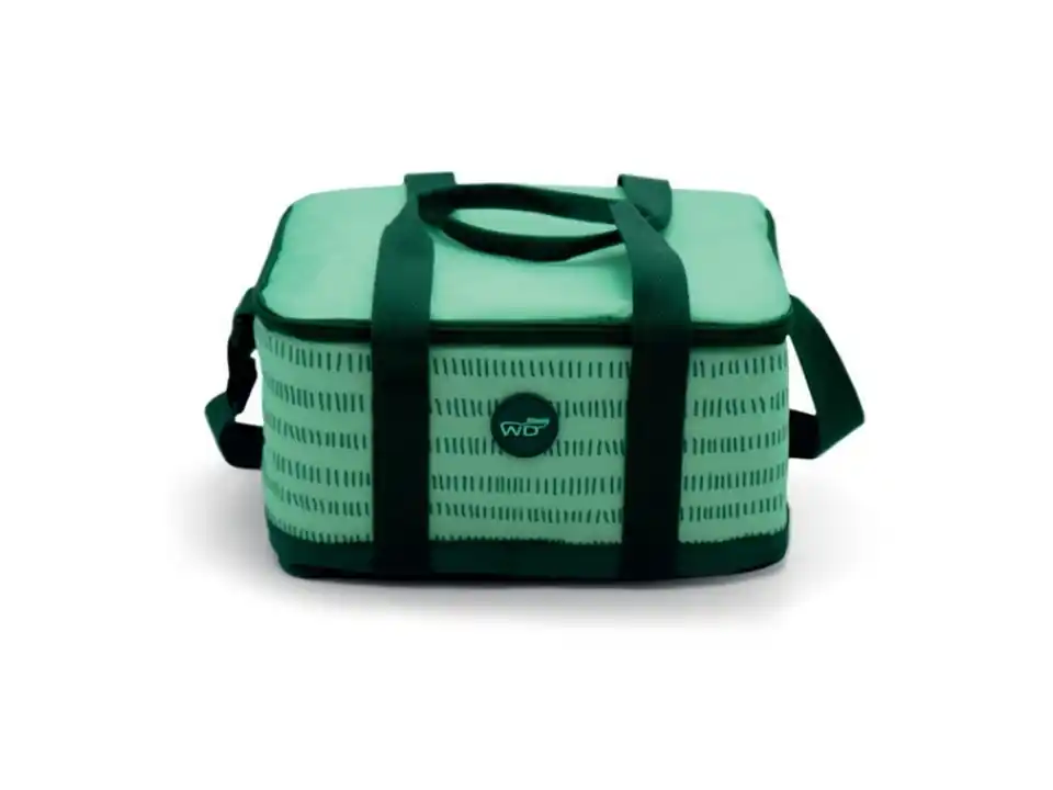 Lunch bag termica grande 10 lt - verde/petrolio