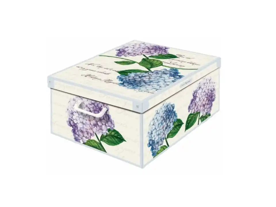 Scatola guardaroba, collection small ortensie - 25 x 35 x 17,5 cm