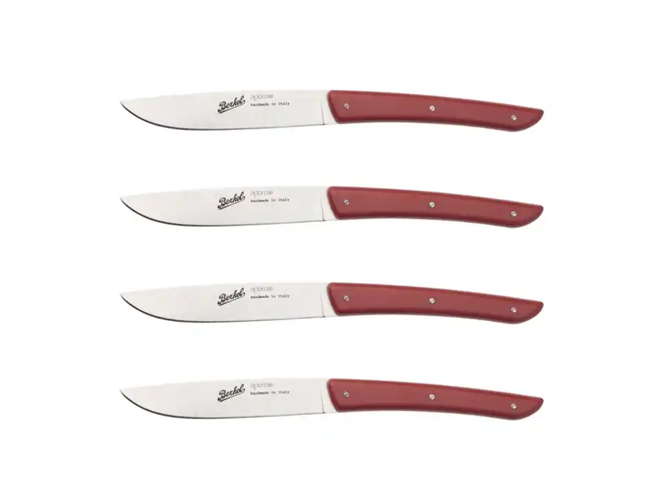Color, set 4 coltelli bistecca 11 cm - rosso