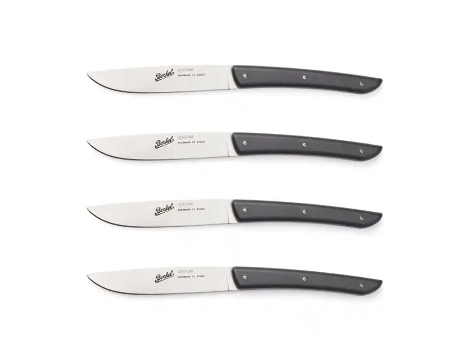 Color, set 4 coltelli bistecca 11 cm - nero