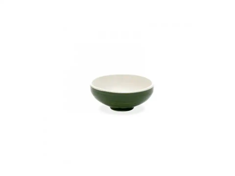 Patera bowl piccola stoneware decoro pallino 25 cl verde