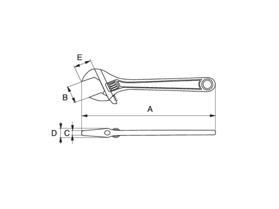 Chiave a rullino, 305x34mm