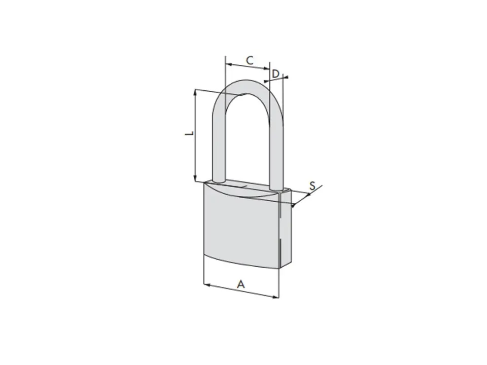 Lucchetto in ottone locking line cod. 21011 30 0