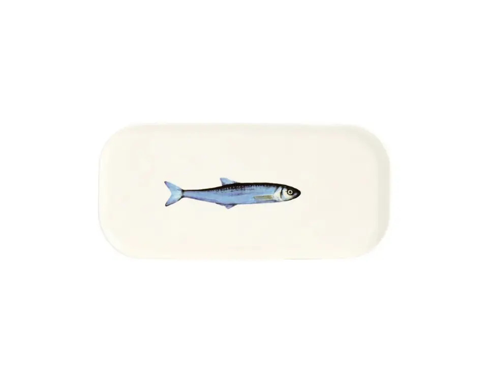 Piatto rettangolare sardina