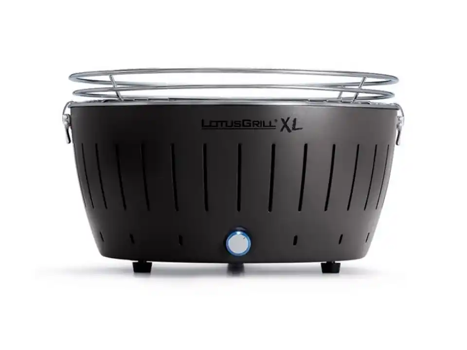 Lotusgrill xl, grill portatile da tavolo per esterno nero