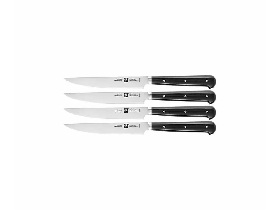 Set 4 coltelli bistecca, nero