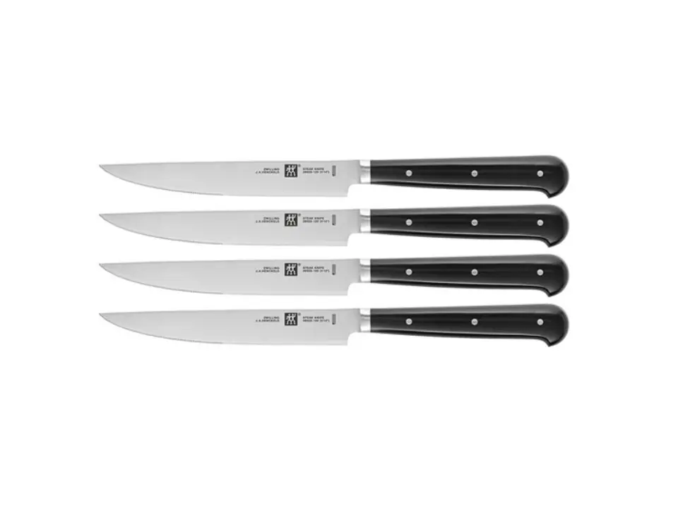 Steak set 4 coltelli da bistecca nero