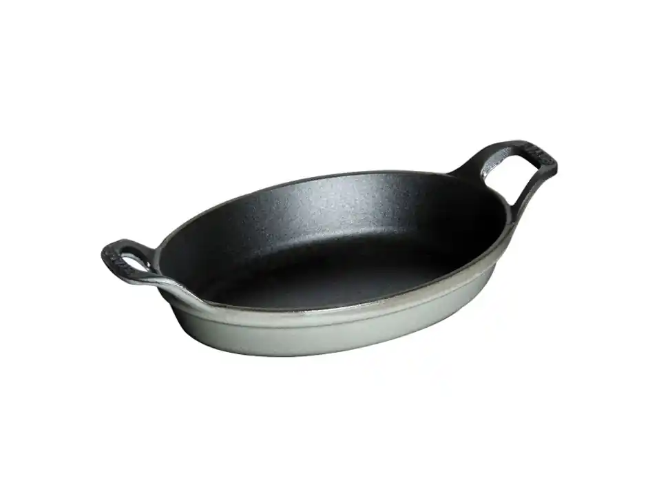 Mini pirofila ovale diam. 15 cm grigio grafite