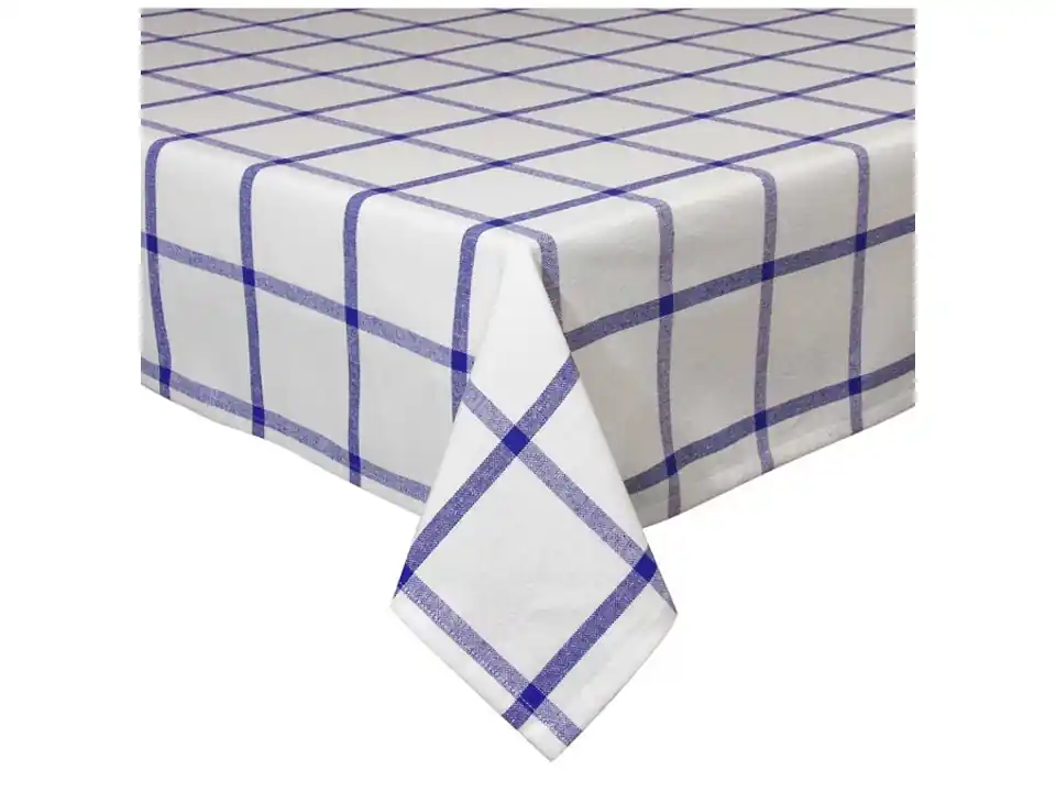 Picnic, tovaglia in cotone blu - 140x140 cm