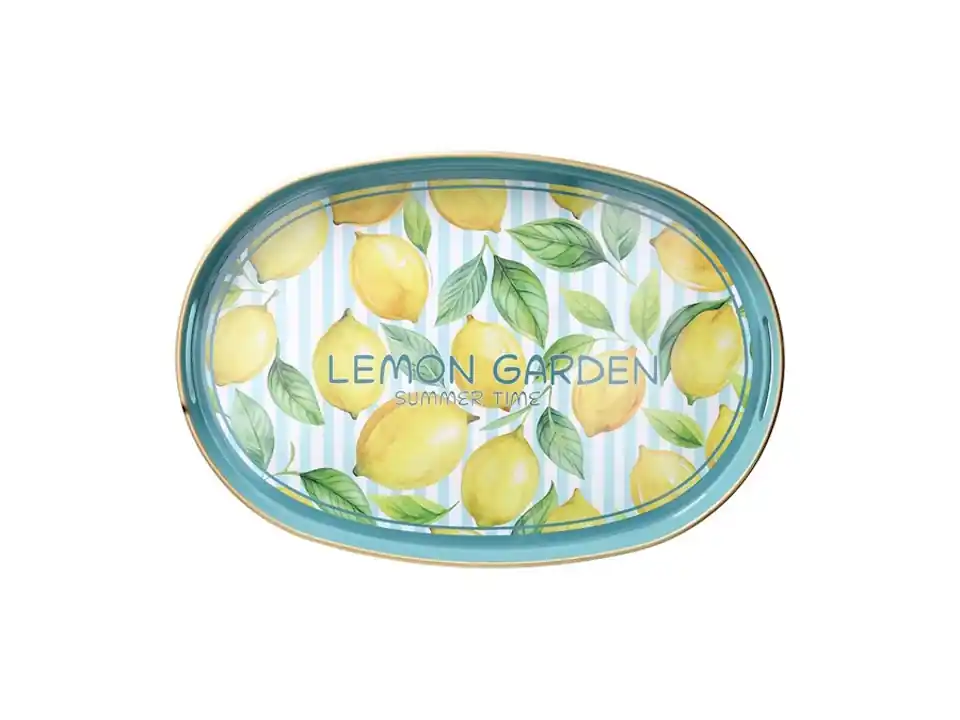 Summer time, vassoio ovale 44x30 lemon garden