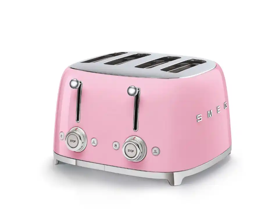 Tostapane toaster 4x4 fette rosa anni ‘50 smeg