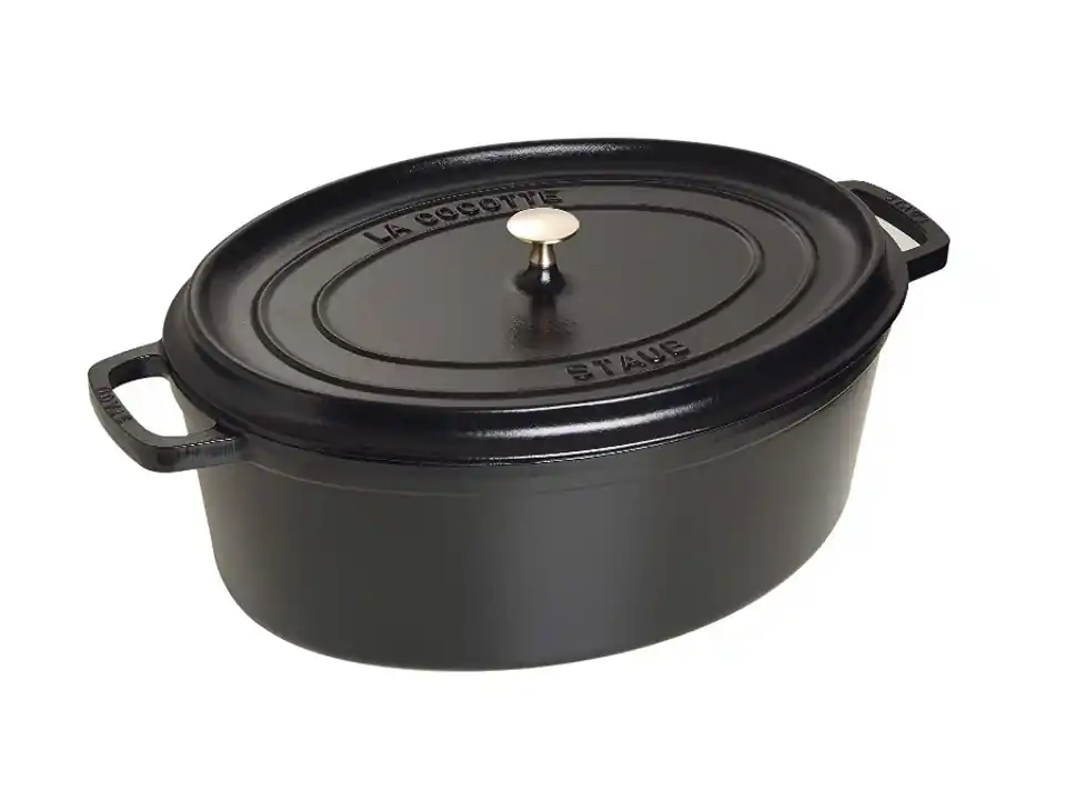 Mini cocotte ovale nero, 11 cm