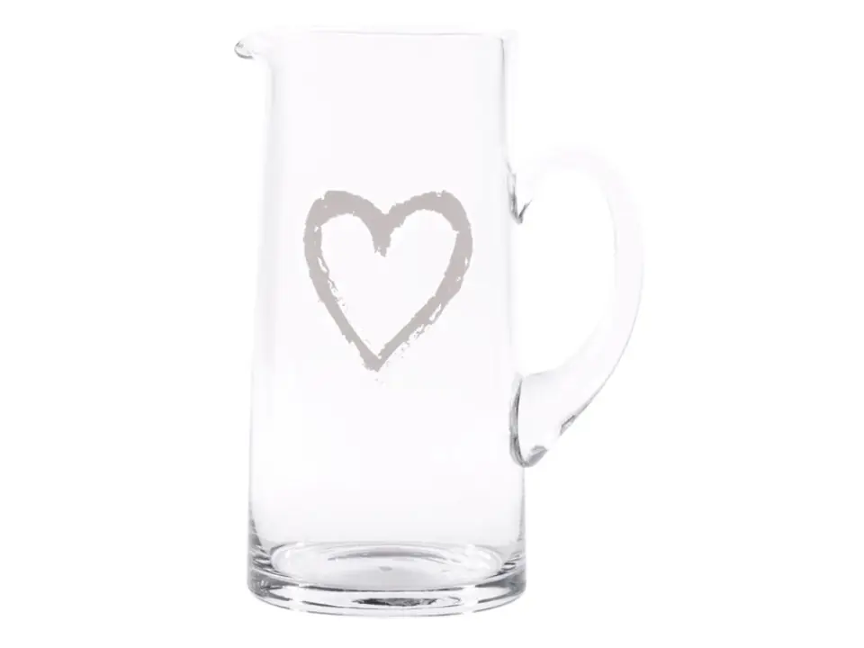 Brocca cuore graffiti, 1,2 lt